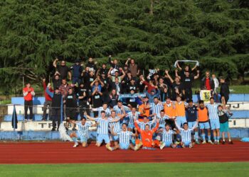 NK Jadran Poreč je burno proslavio prolazak, Mladost im može vratiti u prvenstvu (Jadran Poreč/Facebook)