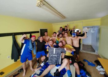 NK Moslavina Velika Trnovitica nakon pobjede kod Hajduka