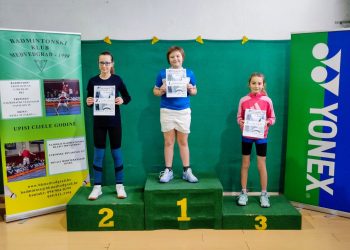 Medalje sva tri sjaja za mlade članice Badminton kluba Bjelovar
